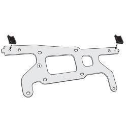 Kit Attacco Givi per Tool Box S250 su telai PL1156/58 per Honda X-ADV Kit Attacco Givi per Tool Box S250 su telai PL1156/58 per Honda X-ADV