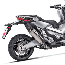 Marmitta Akrapovic Slip On Titanio omologata per Honda X-ADV 750 Marmitta Akrapovic Slip On Titanio omologata per Honda X-ADV 750
