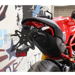 Portatarga regolabile Evotech per Ducati Monster 797,1200 e Supersport Portatarga regolabile Evotech per Ducati Monster 797,1200 e Supersport