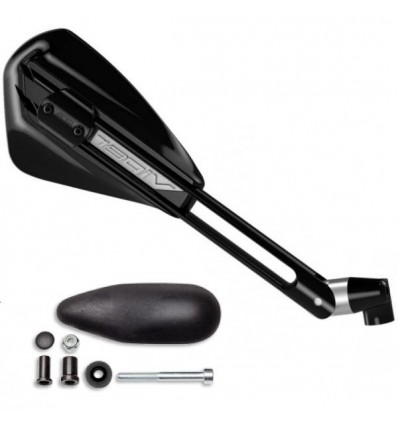 Specchio FAR da manubrio Viper 1 per Yamaha T-Max 500 08-11 nero
