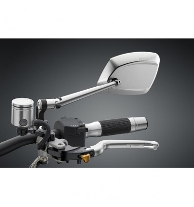 Specchietto universale sinistro Rizoma 4D argento
