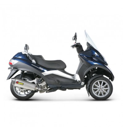 Marmitta Akrapovic Slip On Acciaio Inox omologata per Piaggio MP3 500/500LT 17-18 Marmitta Akrapovic Slip On Acciaio Inox omologata per Piaggio MP3 500/500LT 17-18
