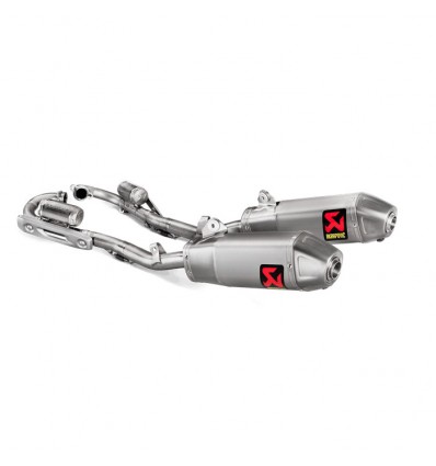 Coppia di marmitte Akrapovic Slip On Titanio omologate per Honda CRF 250R 2018 Coppia di marmitte Akrapovic Slip On Titanio omologate per Honda CRF 250R 2018