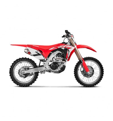 Coppia di marmitte Akrapovic Slip On Titanio omologate per Honda CRF 250R 2018 Coppia di marmitte Akrapovic Slip On Titanio omologate per Honda CRF 250R 2018