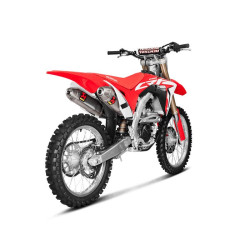 Coppia di marmitte Akrapovic Slip On Titanio omologate per Honda CRF 250R 2018 Coppia di marmitte Akrapovic Slip On Titanio omologate per Honda CRF 250R 2018
