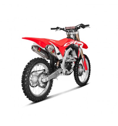 Coppia di marmitte Akrapovic Slip On Titanio omologate per Honda CRF 250R 2018 Coppia di marmitte Akrapovic Slip On Titanio omologate per Honda CRF 250R 2018