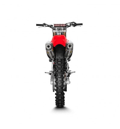 Coppia di marmitte Akrapovic Slip On Titanio omologate per Honda CRF 250R 2018 Coppia di marmitte Akrapovic Slip On Titanio omologate per Honda CRF 250R 2018