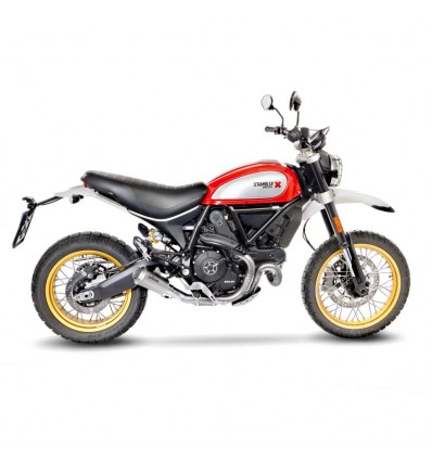 Terminale Leovince LV-10 in acciaio per Ducati Scrambler Desert Sled dal 2017