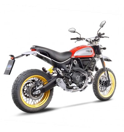 Terminale Leovince LV-10 in acciaio per Ducati Scrambler Desert Sled dal 2017