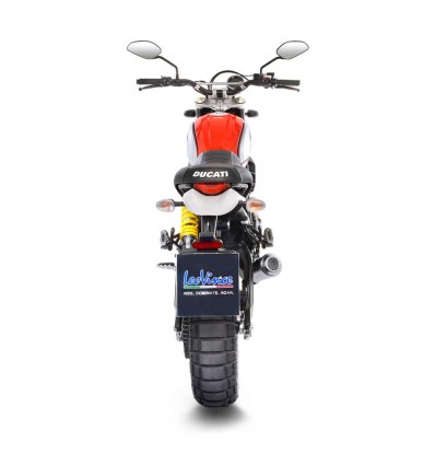 Terminale Leovince LV-10 in acciaio per Ducati Scrambler Desert Sled dal 2017