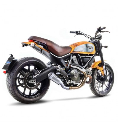 Terminale Leovince LV-10 in acciaio per Ducati Scrambler 800 Icon/Classic 15-18 Terminale Leovince LV-10 in acciaio per Ducati Scrambler 800 Icon/Classic 15-18