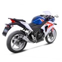 Terminale Leovince LV-10 in acciaio per Honda CBR 250 R 11-13 Terminale Leovince LV-10 in acciaio per Honda CBR 250 R 11-13