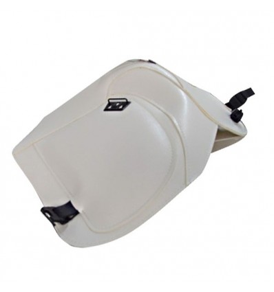 Copriserbatoio Bagster per Honda NX 650 Dominator in similpelle bianco