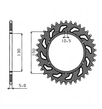Kit catena corona e pignone DID per Honda NX 650 Dominator 95-02 Kit catena corona e pignone DID per Honda NX 650 Dominator 95-02