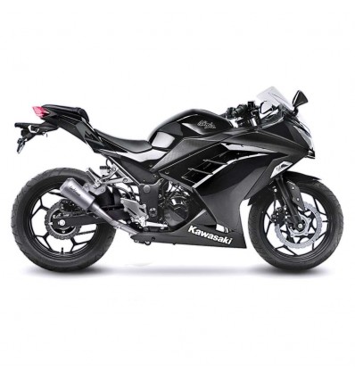 Terminale Leovince LV-10 in acciaio per Kawasaki Ninja 300 R/ABS, Z300/ABS Ninja 250/R, Z 250 Terminale Leovince LV-10 in acciaio per Kawasaki Ninja 300 R/ABS, Z300/ABS Ninja 250/R, Z 250