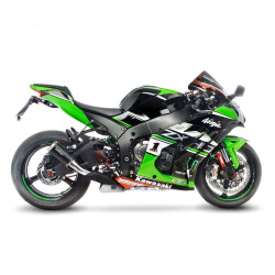 Terminale Leovince LV-10 Black Edition per Kawasaki ZX-10R e ZX-10RR 16-18 Terminale Leovince LV-10 Black Edition per Kawasaki ZX-10R e ZX-10RR 16-18