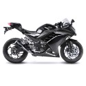 Terminale Leovince LV-10 Black Edition per Kawasaki Ninja 300 R/ABS, Z300/ABS Ninja 250/R, Z 250