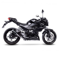 Terminale Leovince LV-10 Black Edition per Kawasaki Ninja 300 R/ABS, Z300/ABS Ninja 250/R, Z 250
