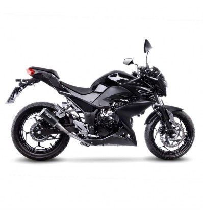 Terminale Leovince LV-10 Black Edition per Kawasaki Ninja 300 R/ABS, Z300/ABS Ninja 250/R, Z 250