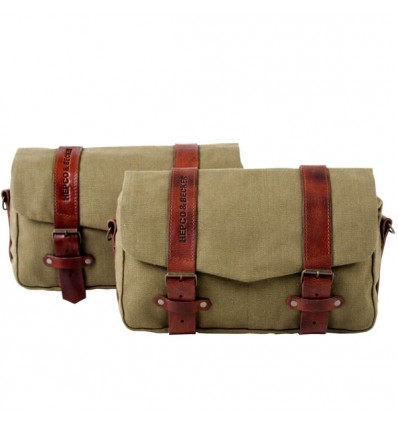 Valigie laterali in pelle e tessuto Hepco & Becker Legacy 8+8 litri Valigie laterali in pelle e tessuto Hepco & Becker Legacy 8+8 litri