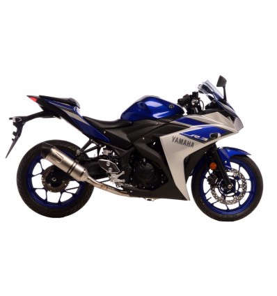 Terminale Leovince LV ONE Evo Steel per Yamaha MT-03, MT-25, YZF-R3/25 14-18 Terminale Leovince LV ONE Evo Steel per Yamaha MT-03, MT-25, YZF-R3/25 14-18