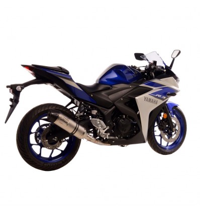 Terminale Leovince LV ONE Evo Steel per Yamaha MT-03, MT-25, YZF-R3/25 14-18 Terminale Leovince LV ONE Evo Steel per Yamaha MT-03, MT-25, YZF-R3/25 14-18