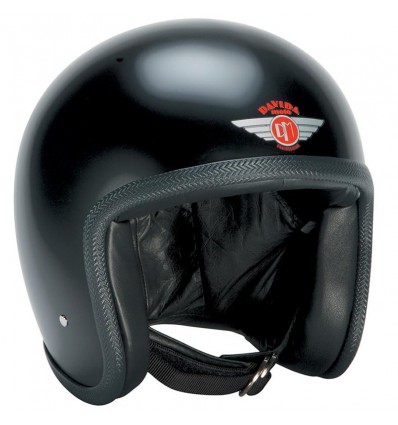 Casco Davida Speedster V3 monocolore nero opaco
