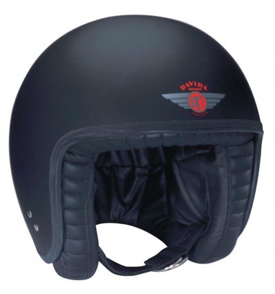 Casco Davida Jet Helmet monocolore nero opaco Casco Davida Jet Helmet monocolore nero opaco