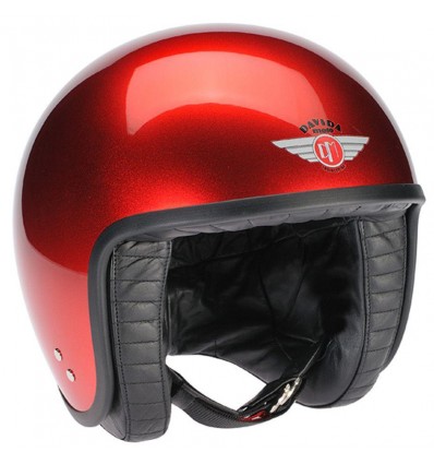 Casco Davida Jet Helmet grafica Cosmic Candy rosso Casco Davida Jet Helmet grafica Cosmic Candy rosso
