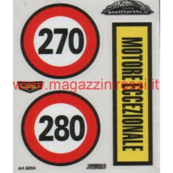 Set Adesivi  piccolo 4R Motore Eccezionale