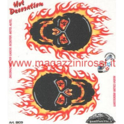 Adesivo 4R Teschi infuocati