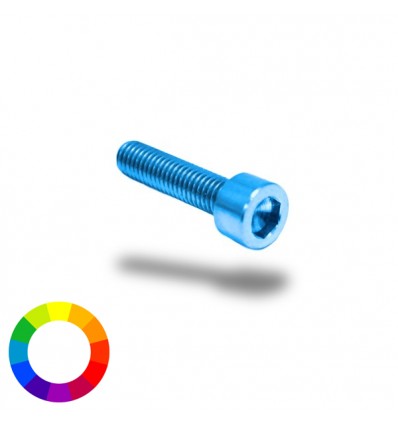 Bullone in ergal 001 brugola passo 4 x 25mm vari colori
