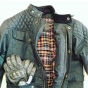 Giacca da moto M-Tech Steve nera in cotone spalmato Giacca da moto M-Tech Steve nera in cotone spalmato