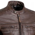 Giacca da moto in pelle Ixon Torque impermeabile marrone Giacca da moto in pelle Ixon Torque impermeabile marrone