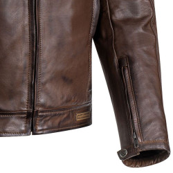 Giacca da moto in pelle Ixon Torque impermeabile marrone Giacca da moto in pelle Ixon Torque impermeabile marrone