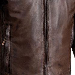 Giacca da moto in pelle Ixon Torque impermeabile marrone Giacca da moto in pelle Ixon Torque impermeabile marrone