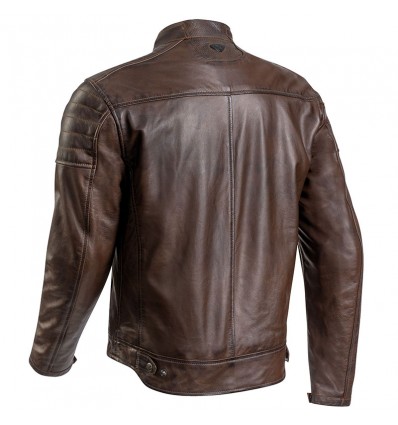 Giacca da moto in pelle Ixon Torque impermeabile marrone Giacca da moto in pelle Ixon Torque impermeabile marrone