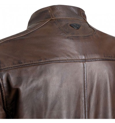 Giacca da moto in pelle Ixon Torque impermeabile marrone Giacca da moto in pelle Ixon Torque impermeabile marrone