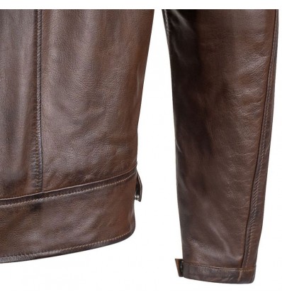 Giacca da moto in pelle Ixon Torque impermeabile marrone Giacca da moto in pelle Ixon Torque impermeabile marrone