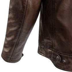 Giacca da moto in pelle Ixon Torque impermeabile marrone Giacca da moto in pelle Ixon Torque impermeabile marrone