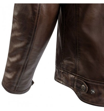 Giacca da moto in pelle Ixon Torque impermeabile marrone Giacca da moto in pelle Ixon Torque impermeabile marrone