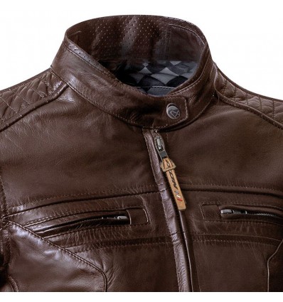 Giacca moto in pelle da donna Ixon Torque Lady impermeabile marrone Giacca moto in pelle da donna Ixon Torque Lady impermeabile marrone