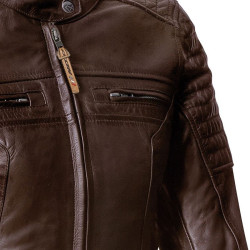 Giacca moto in pelle da donna Ixon Torque Lady impermeabile marrone Giacca moto in pelle da donna Ixon Torque Lady impermeabile marrone