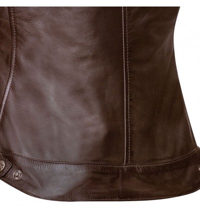 Giacca moto in pelle da donna Ixon Torque Lady impermeabile marrone Giacca moto in pelle da donna Ixon Torque Lady impermeabile marrone