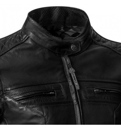 Giacca moto in pelle da donna Ixon Torque Lady impermeabile nera Giacca moto in pelle da donna Ixon Torque Lady impermeabile nera