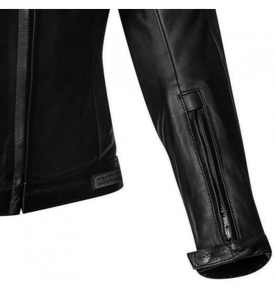 Giacca moto in pelle da donna Ixon Torque Lady impermeabile nera Giacca moto in pelle da donna Ixon Torque Lady impermeabile nera