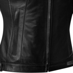 Giacca moto in pelle da donna Ixon Torque Lady impermeabile nera Giacca moto in pelle da donna Ixon Torque Lady impermeabile nera