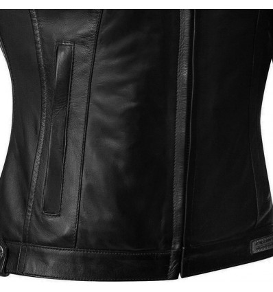 Giacca moto in pelle da donna Ixon Torque Lady impermeabile nera Giacca moto in pelle da donna Ixon Torque Lady impermeabile nera