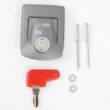 Serratura argento completa Hepco & Becker per valigie Gobi Serratura argento completa Hepco & Becker per valigie Gobi