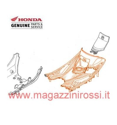 Pedana poggiapiedi originale per Honda Z4 nera Pedana poggiapiedi originale per Honda Z4 nera